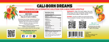 Load image into Gallery viewer, Cali Born Dreams Peach-Flavored 30mg CBD Gummy Rings – 60ct. (No Melatonin)