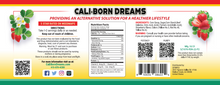 Load image into Gallery viewer, Cali Born Dreams Strawberry-flavored (2400mg total) 40mg CBD Gummy Rings – 60 ct. (No Melatonin)