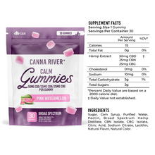Load image into Gallery viewer, Canna River Calm CBD:CBG:CBN Gummies