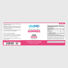 Load image into Gallery viewer, CBD Broad Spectrum Gummies - TROPICAL MIX