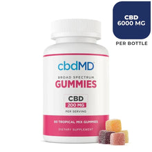 Load image into Gallery viewer, CBD Broad Spectrum Gummies - TROPICAL MIX