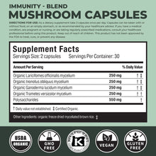 Load image into Gallery viewer, Verdant Leaf Immunity Mushroom Capsules