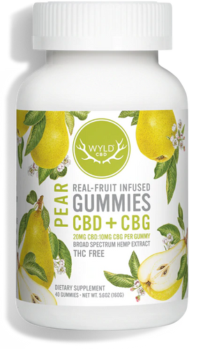 Wyld- CBD+CBG Pear Gummies 40ct