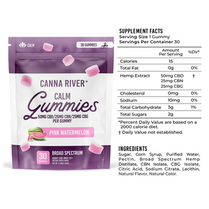 Canna River Calm CBD:CBG:CBN Gummies