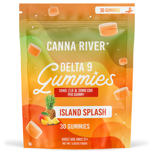 Canna River D9 THC:CBD Island Splash Gummies