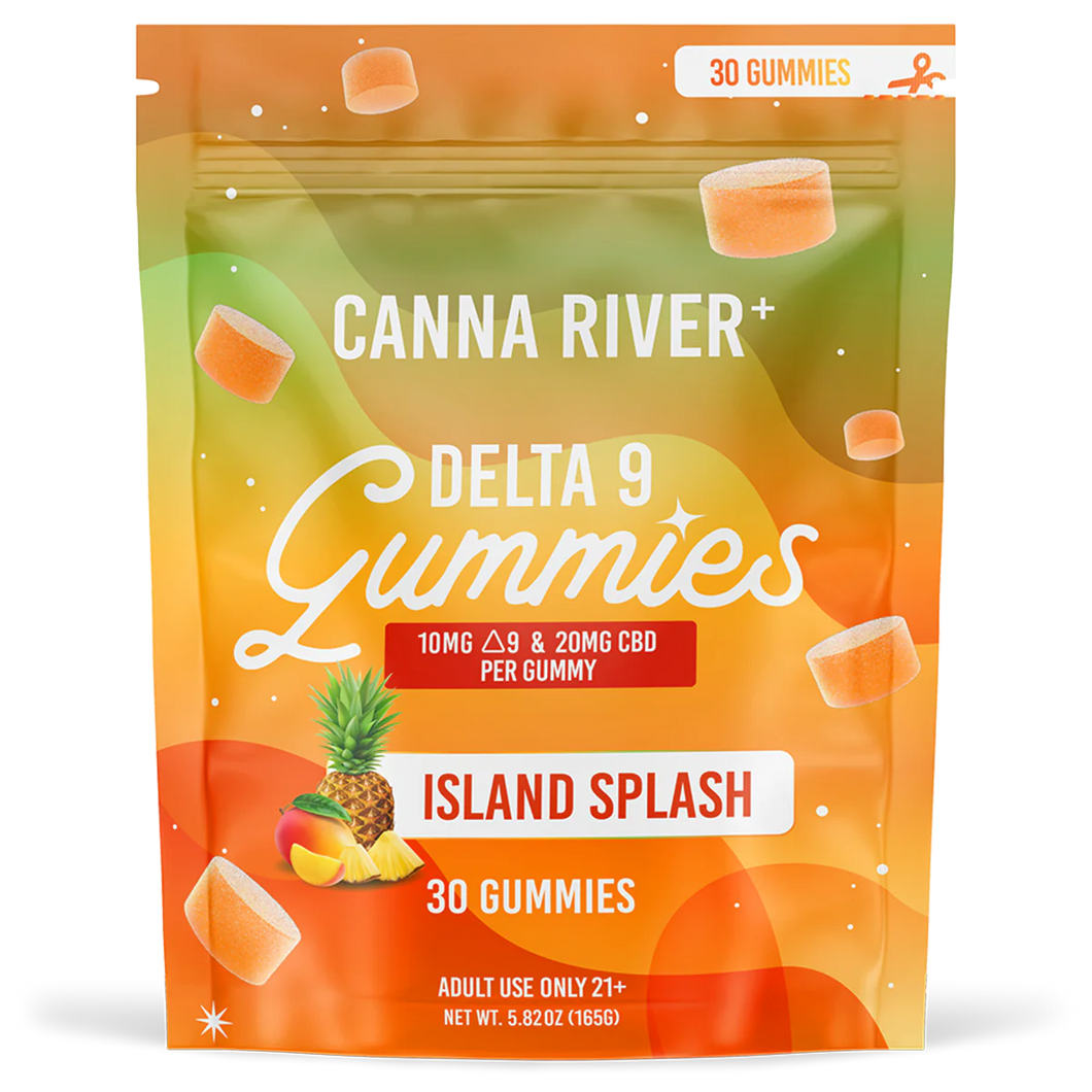 Canna River D9 THC:CBD Island Splash Gummies