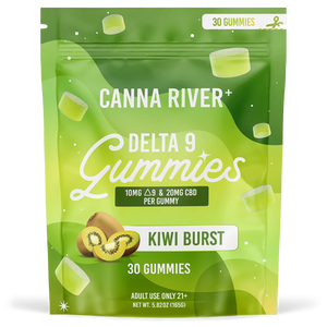 Canna River D9 THC:CBD Kiwi Burst Gummies