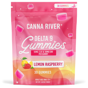 Canna River D9 THC:CBD Lemon Raspberry Gummies