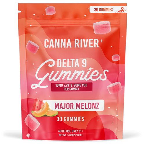 Canna River D9 THC:CBD Major Melonz Gummies