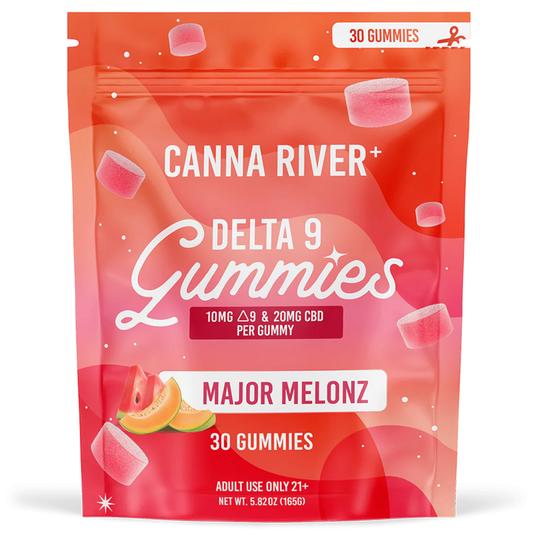 Canna River D9 THC:CBD Major Melonz Gummies