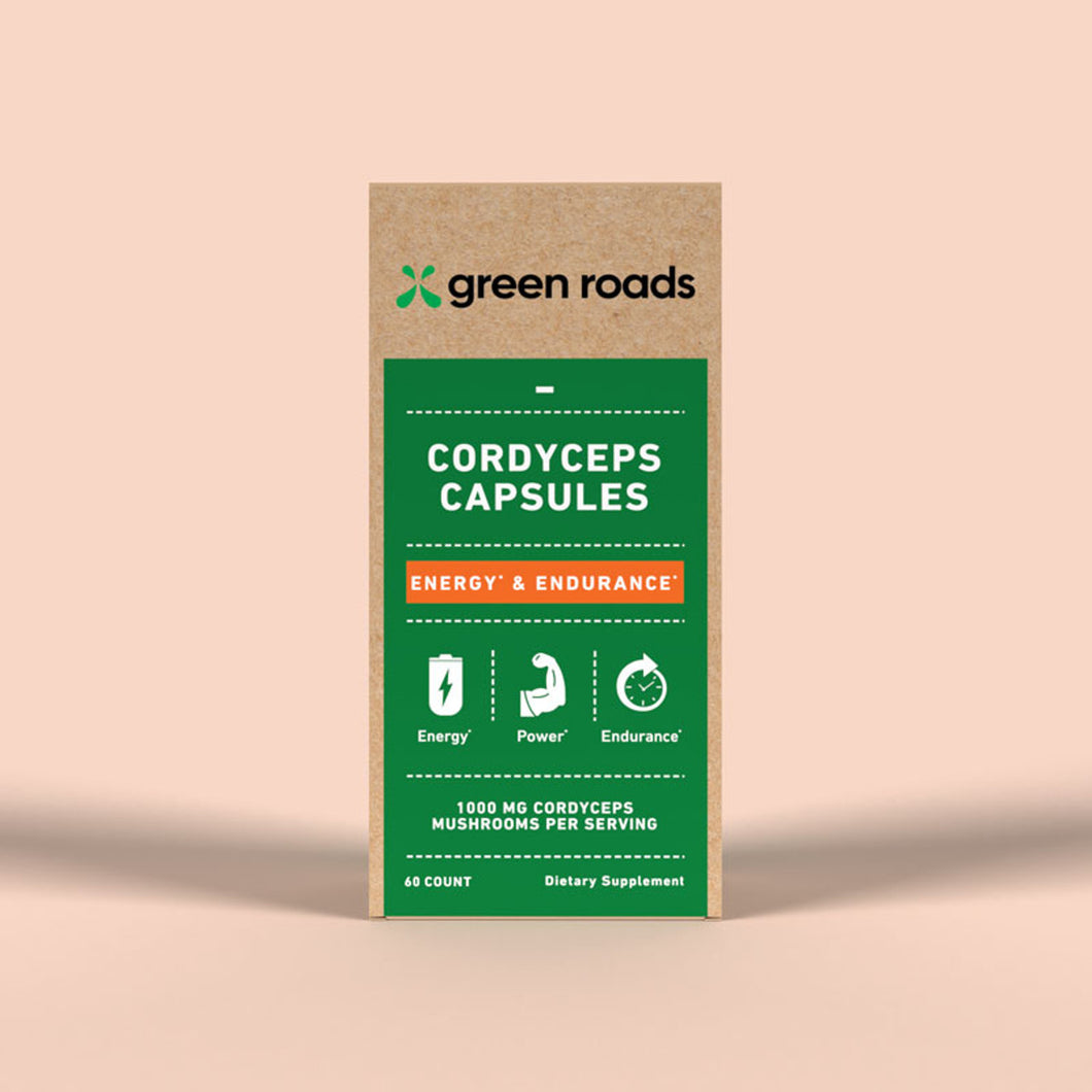 Greenroads Cordyceps Energy & Endurance Mushroom Capsules - (60ct)