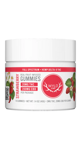 Wyld Strawberry CBD:THC Gummies