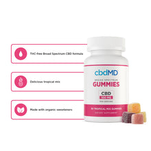 Load image into Gallery viewer, CBD Broad Spectrum Gummies - TROPICAL MIX