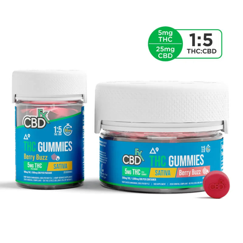 CBDfx Delta-9 THC Gummies + CBD: Berry Buzz Sativa – CBDFarmacy