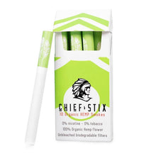 Load image into Gallery viewer, Chief Stix Hemp Smokes Original (10ct/pack)