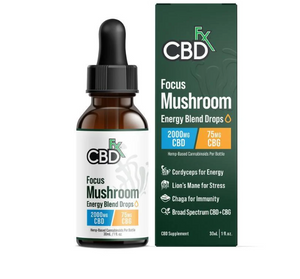 CbdFx - Focus Mushroom + CBD Drops: CBG Energy Blend