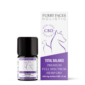 Furry Faces-Total Balance Organic Pet CBD Drops 300mg (5mL)