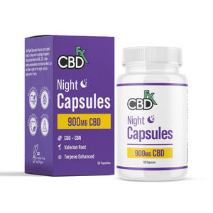 CBDfx- CBD + CBN Night Capsules For Sleep 900mg